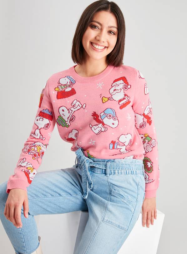 Buy Christmas Family Women's Snoopy Jumper 24 Jumpers Argos